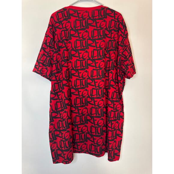 Hustle Bear Shirt Men's 3XL Red Short Sleeve Graphic Tee Round Neck Teddy Bear - Picture 3 of 3